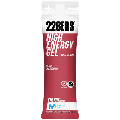 226ERS High Energy Gel Kirsche + Koffein 76g – Energy Gel Verpackung | FuelBox