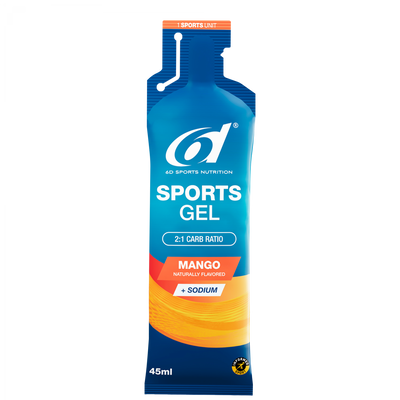 6d Sports Gel Mango 45ml – Energy Gel Verpackung | FuelBox