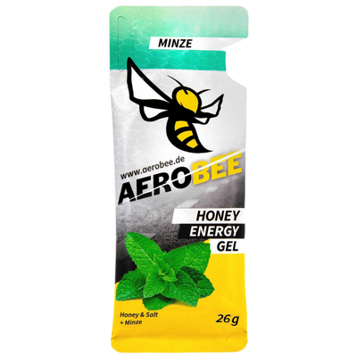 AEROBEE Honey Energy Gel Pfefferminz 26g – Energy Gel Verpackung | FuelBox