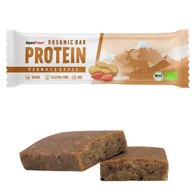 AlpenPower Organic Protein Bar – Erdnuss