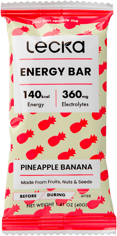 Lecka Energy Bar - Ananas Banane 40g Verpackung | FuelBox