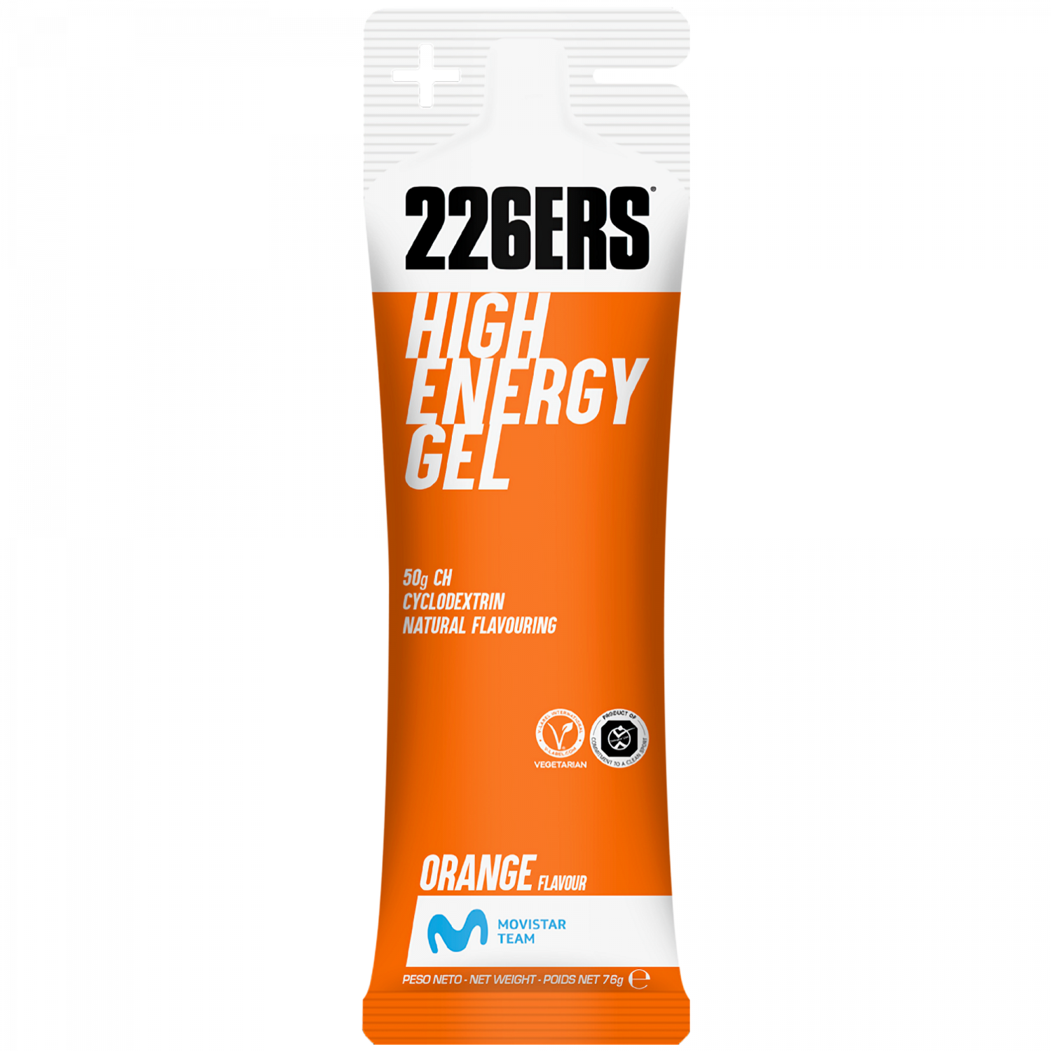 226ERS High Energy Gel Orange + BCAA 76g – Energy Gel Verpackung | FuelBox