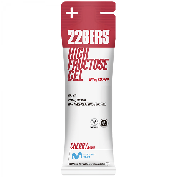 226ERS High Fructose Gel Kirsche + Koffein 80g – Energy Gel Verpackung | FuelBox