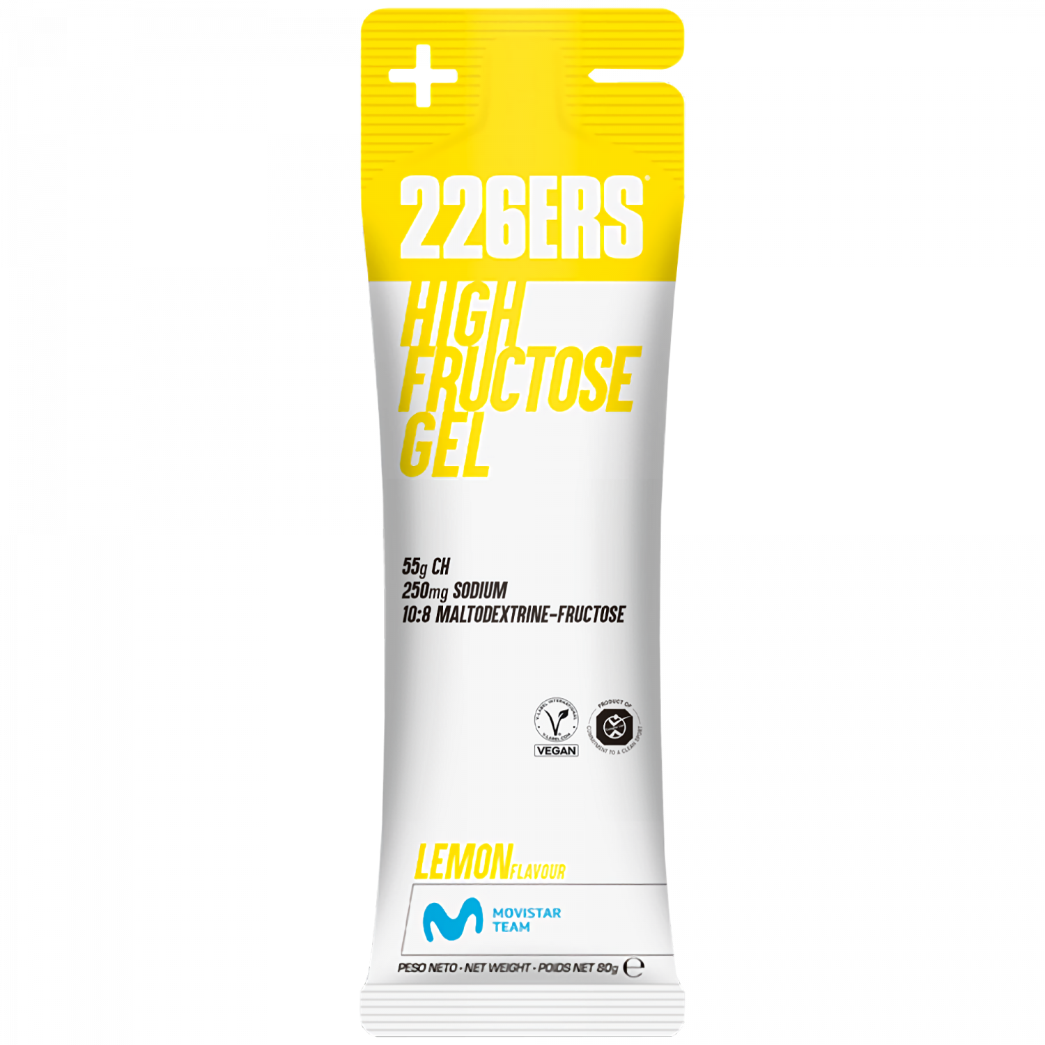 226ERS High Fructose Gel Zitrone 80g – Energy Gel Verpackung | FuelBox