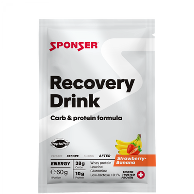 Sponser Recovery Drink – Erdbeer-Banane · 60 g