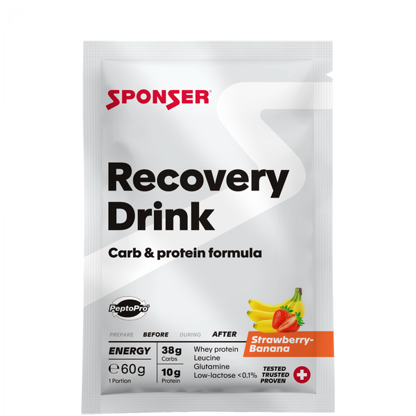 Sponser Recovery Drink – Erdbeer-Banane · 60 g
