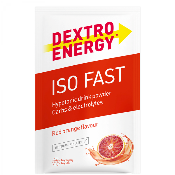 Dextro Energy Iso Fast – Blutorange · 56 g
