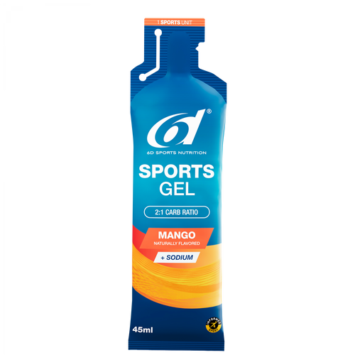 6d Sports Gel Mango 45ml – Energy Gel Verpackung | FuelBox