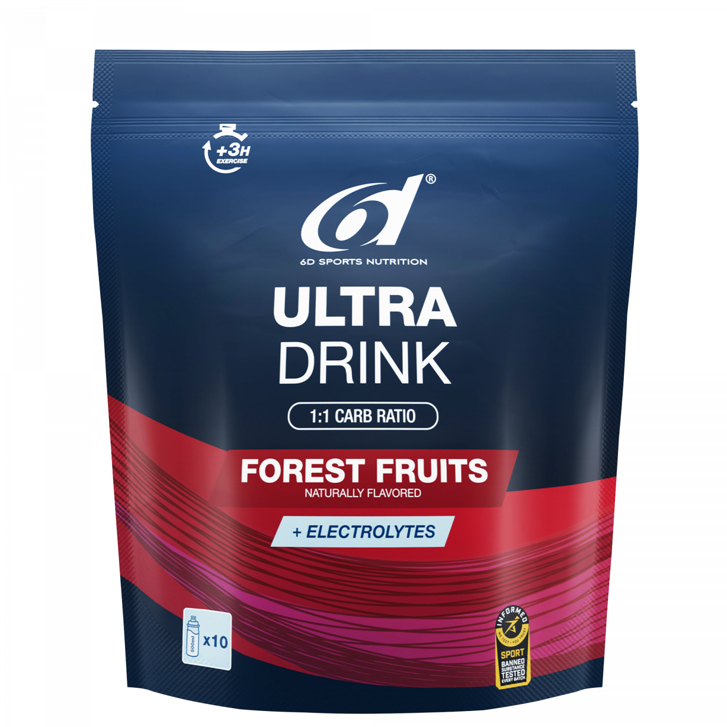 6D Ultra Drink – Waldfrüchte · 940 g