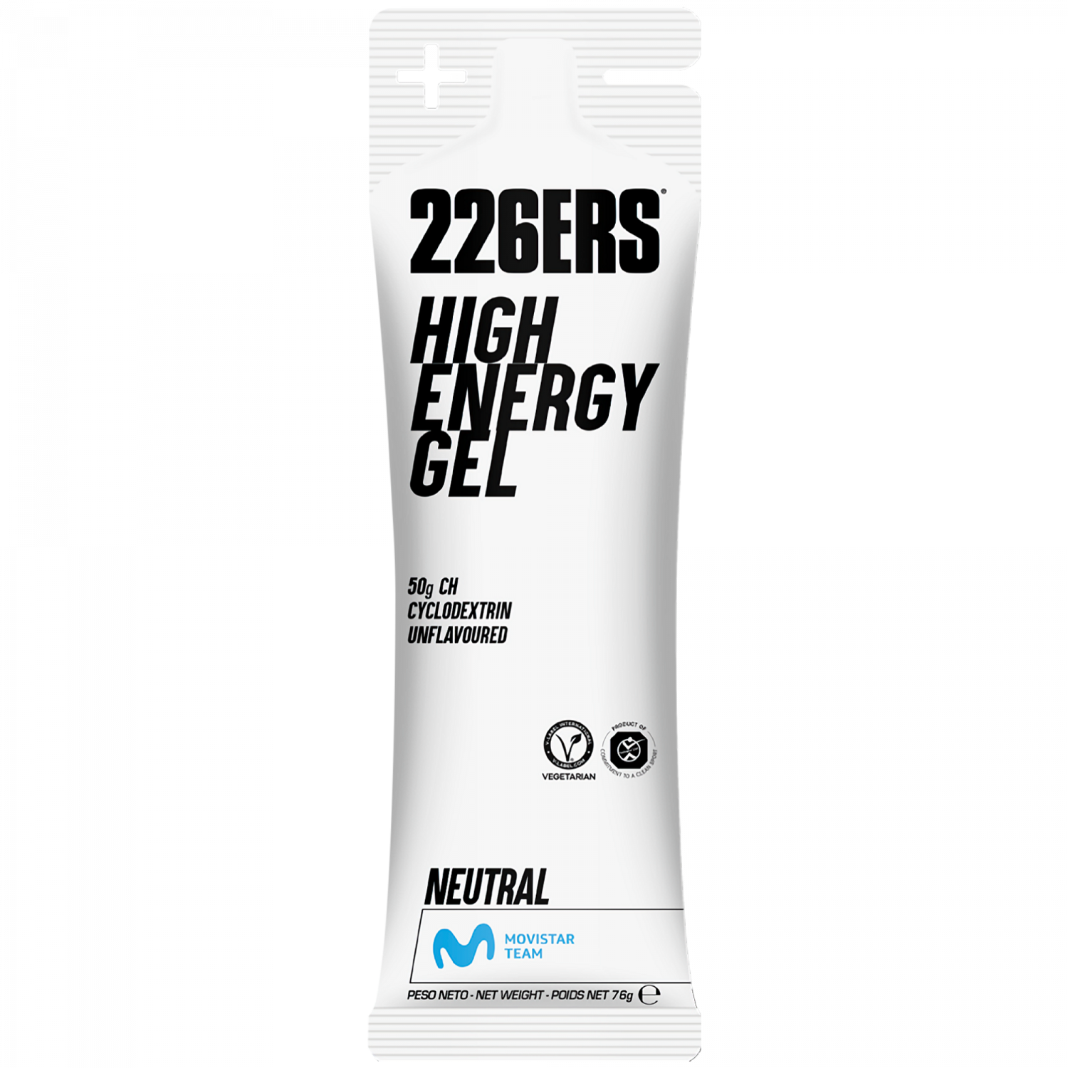 226ERS High Energy Gel Neutral 76g – Energy Gel Verpackung | FuelBox