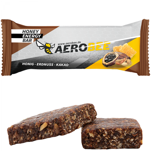 AEROBEE Honey Energy Bar – Honig-Erdnuss-Kakao