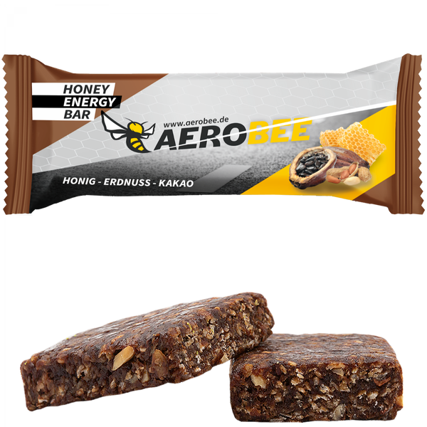 AEROBEE Honey Energy Bar – Honig-Erdnuss-Kakao
