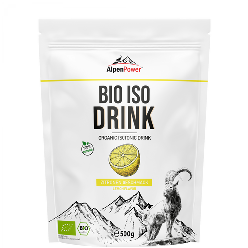 AlpenPower BIO Iso Drink – Zitrone · 500 g