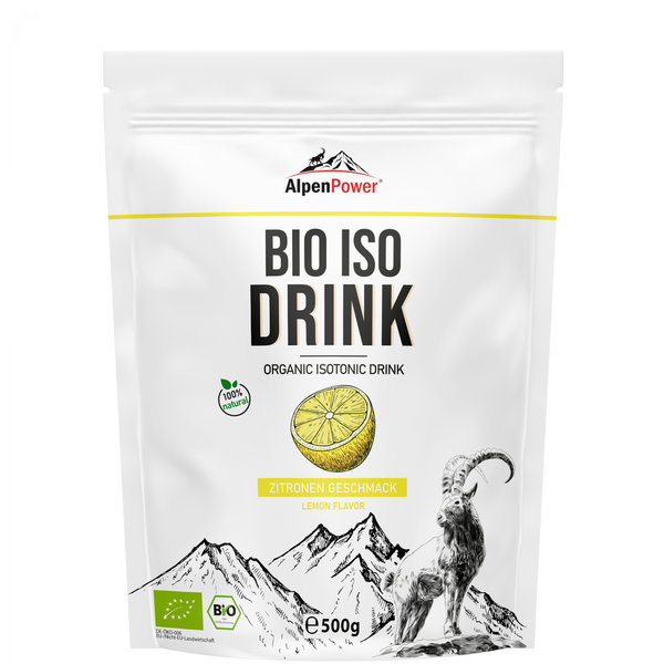 AlpenPower BIO Iso Drink – Zitrone · 500 g