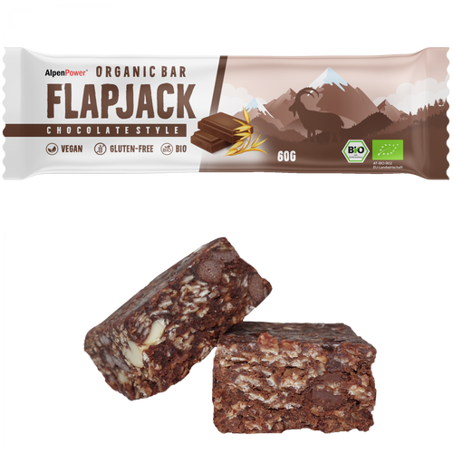 AlpenPower Organic Flapjack Bar – Schoko