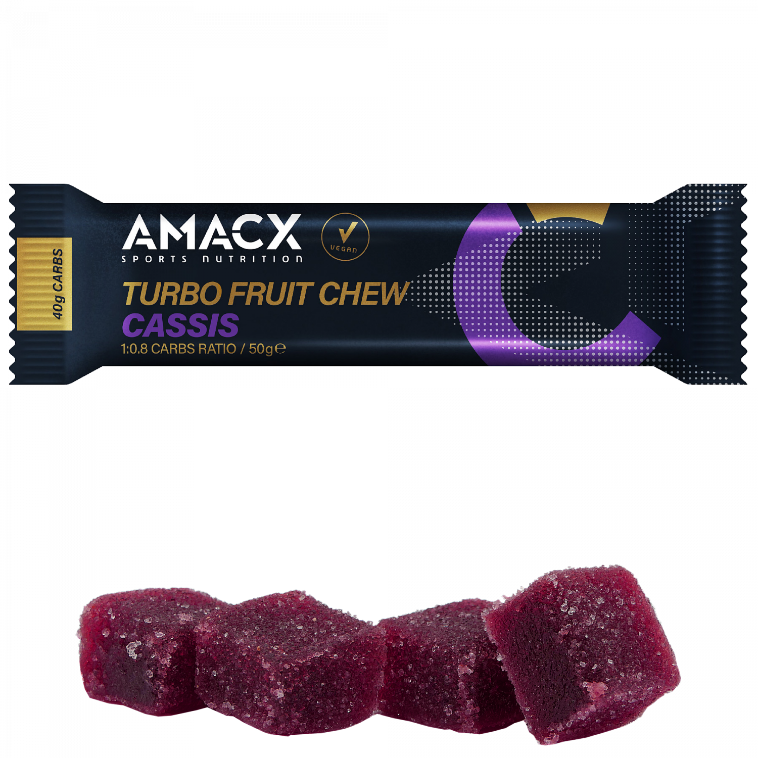 AMACX Turbo Fruit Chew – Schwarze Johannisbeere