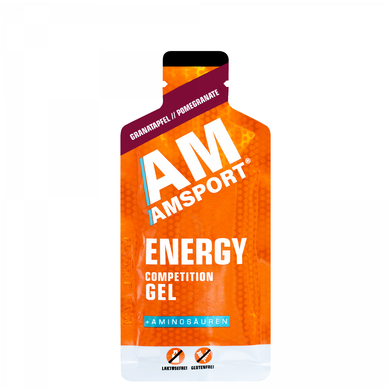 AMSPORT Energy Competition Gel Granatapfel 45g – Energy Gel Verpackung | FuelBox