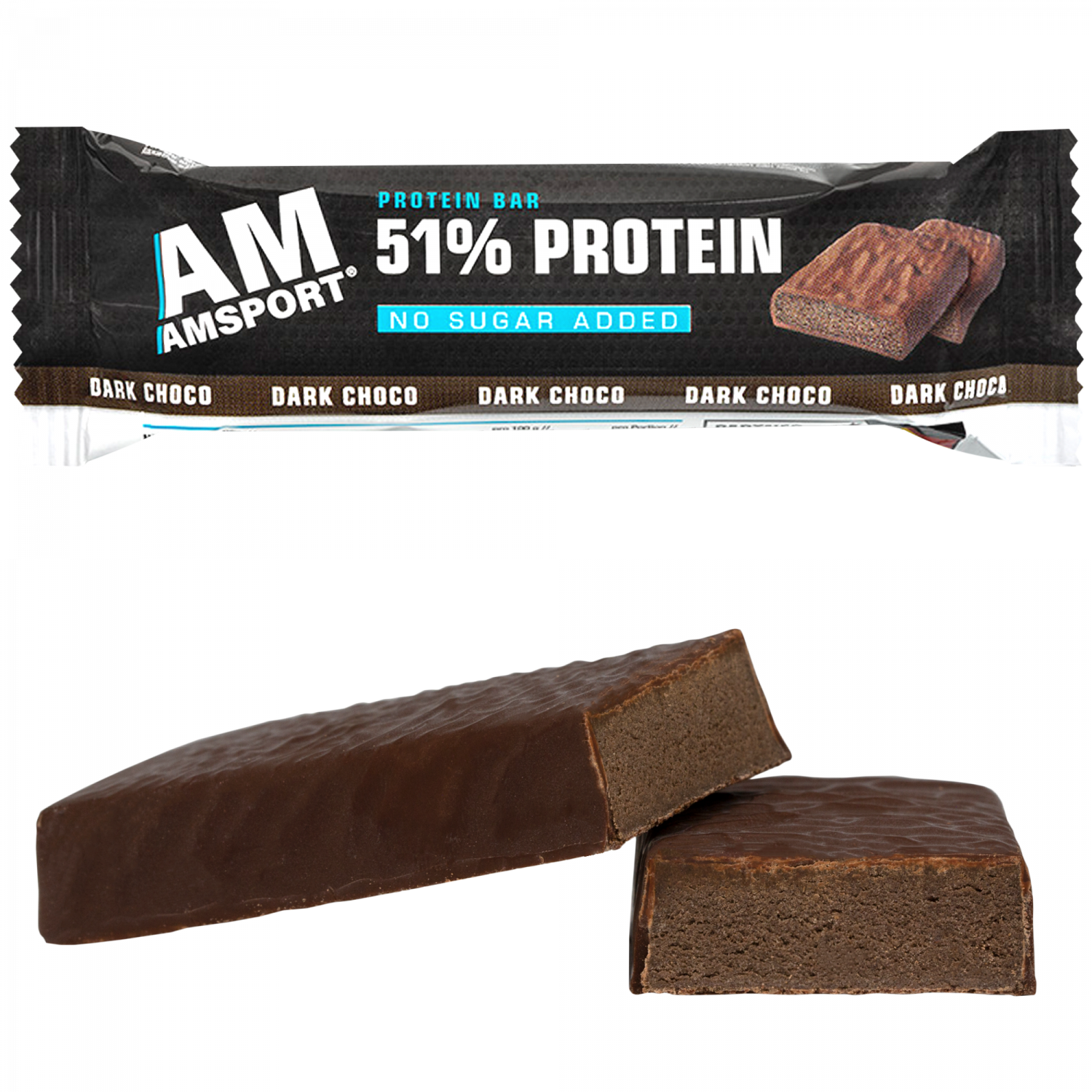 AMSPORT High Protein Bar – Dunkle Schokolade