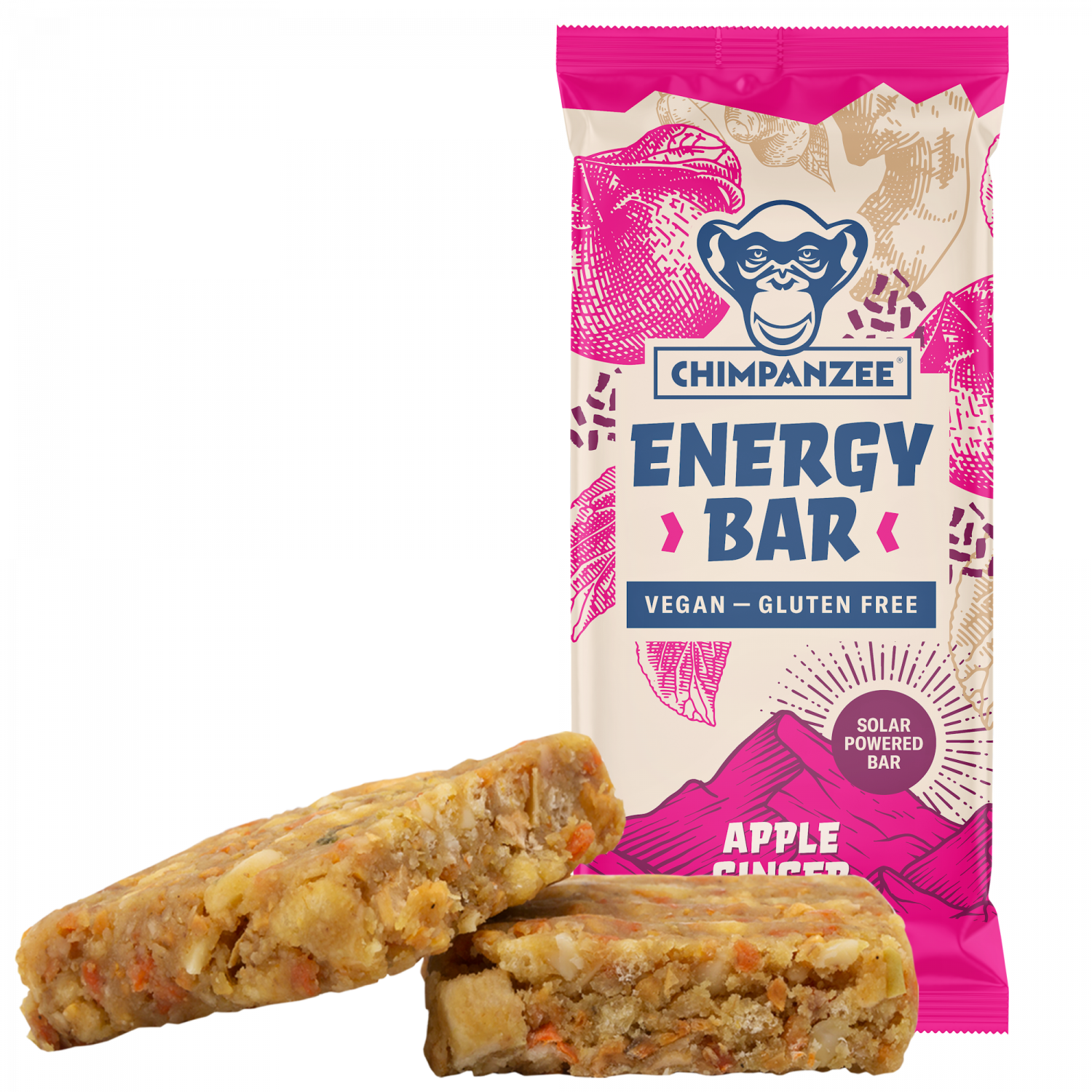 CHIMPANZEE Energy Bar – Apfel-Ingwer