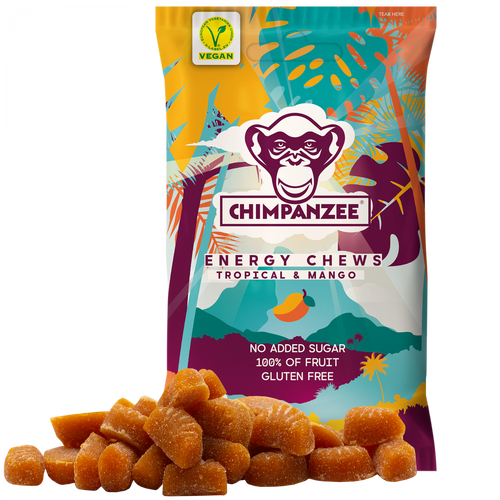 CHIMPANZEE Energy Chews Mini Gums – Tropische Früchte & Mango