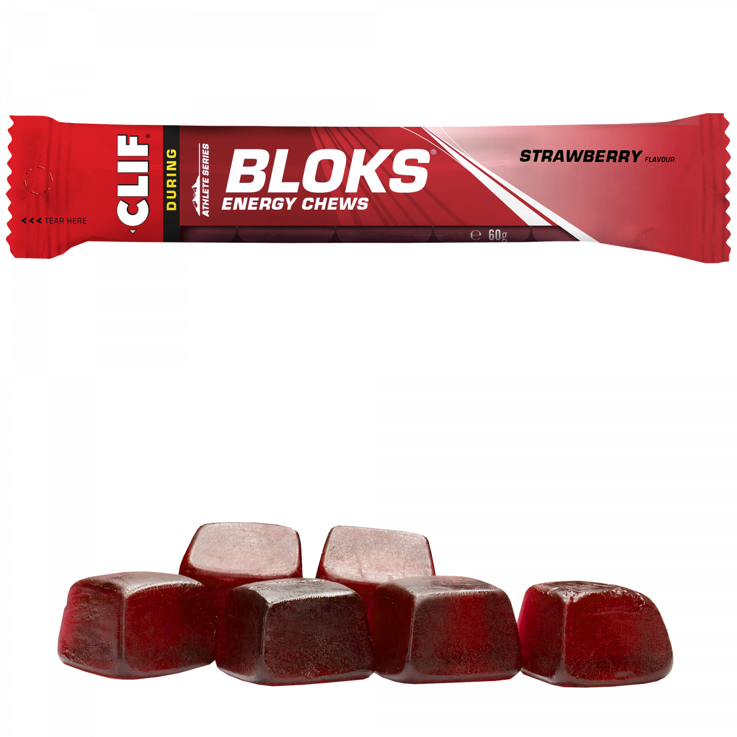 CLIF BLOKS Energy Chews – Erdbeere