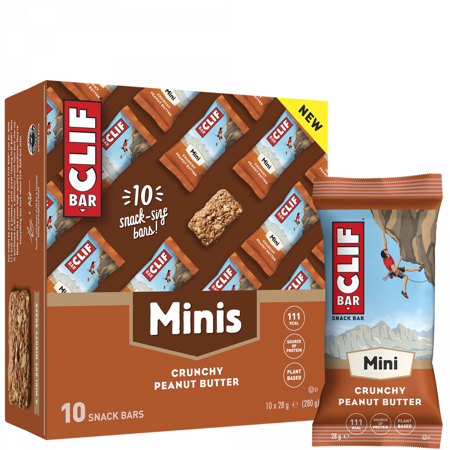 CLIF Energy Bar Minis (10er Box) – Erdnussbutter