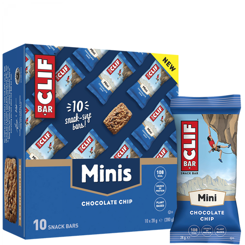 CLIF Energy Bar Minis (10er Box) – Schoko-Stückchen