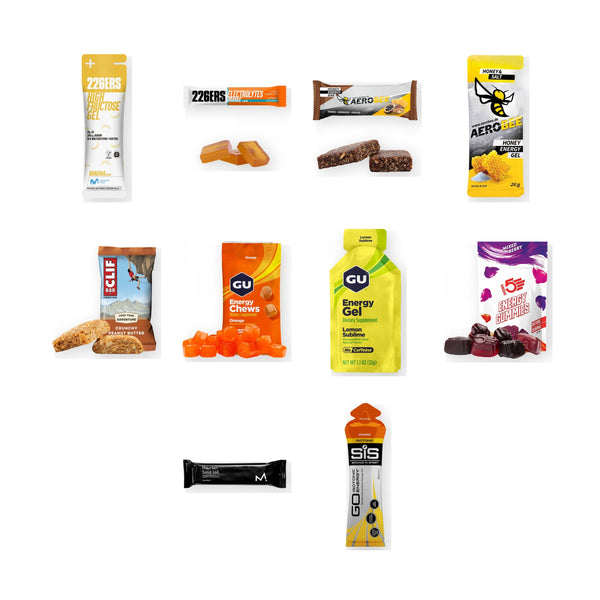 Energy Mix Starter Box von FuelBox mit Energy Gels, Chews und Bars