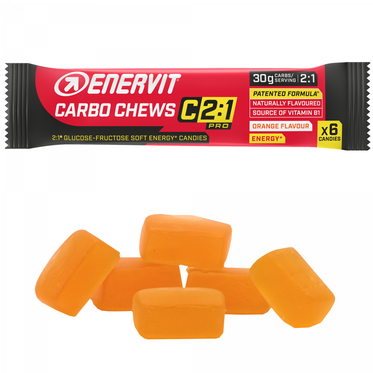 ENERVIT Carbo Chews C2:1 Pro-Serie – Orange