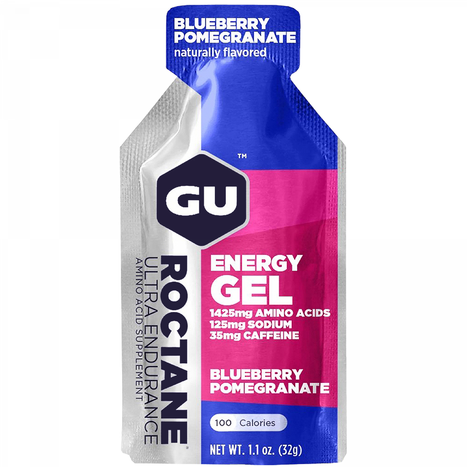 GU Roctane Energy Gel Blaubeer-Granatapfel 32g – Energy Gel Verpackung | FuelBox