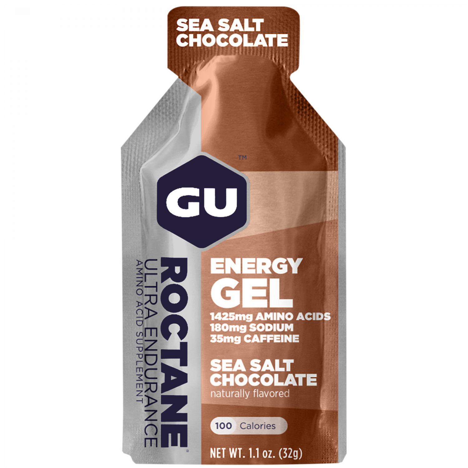 GU Roctane Energy Gel Salzige Schokolade 32g – Energy Gel Verpackung | FuelBox