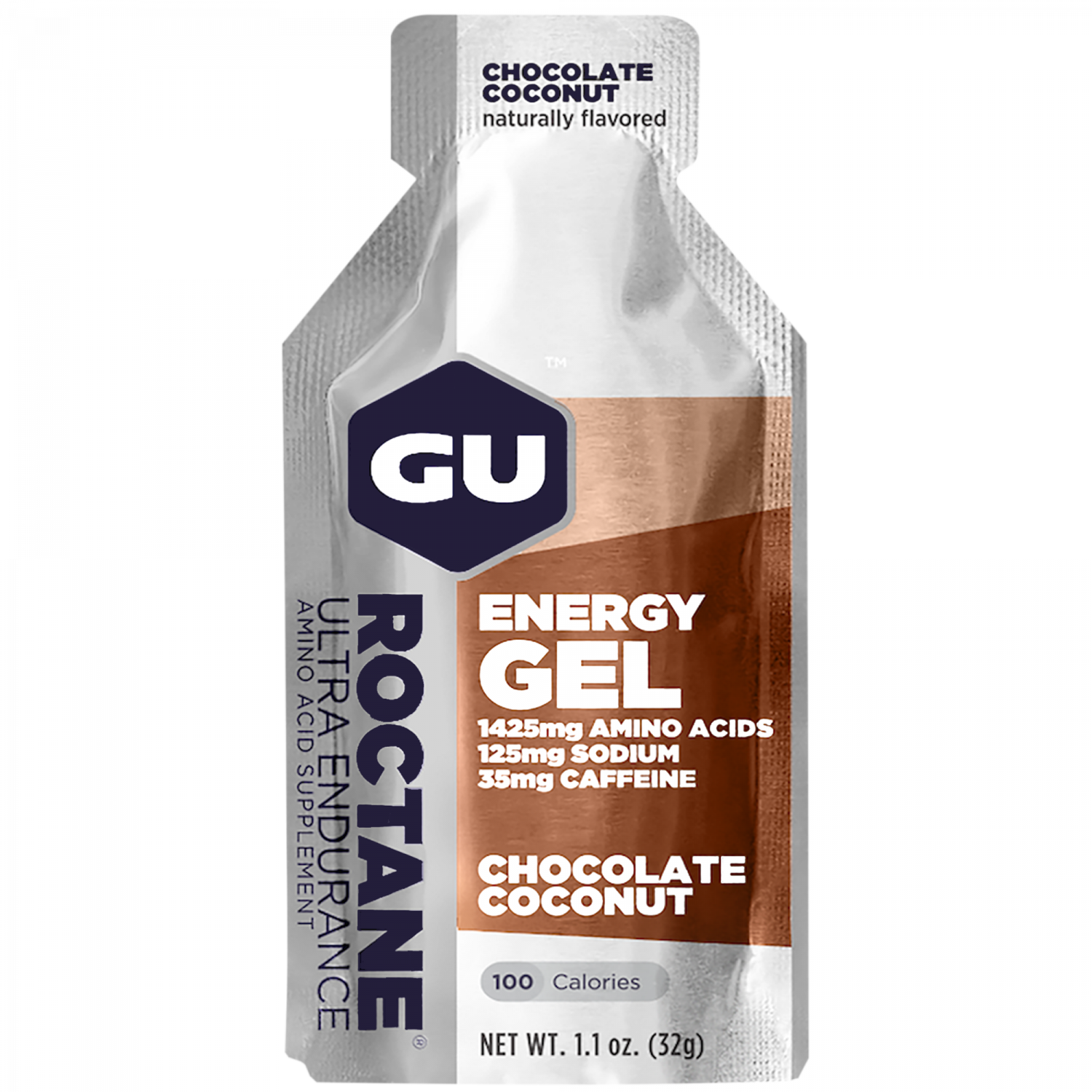 GU Roctane Energy Gel Schoko-Kokos 32g – Energy Gel Verpackung | FuelBox