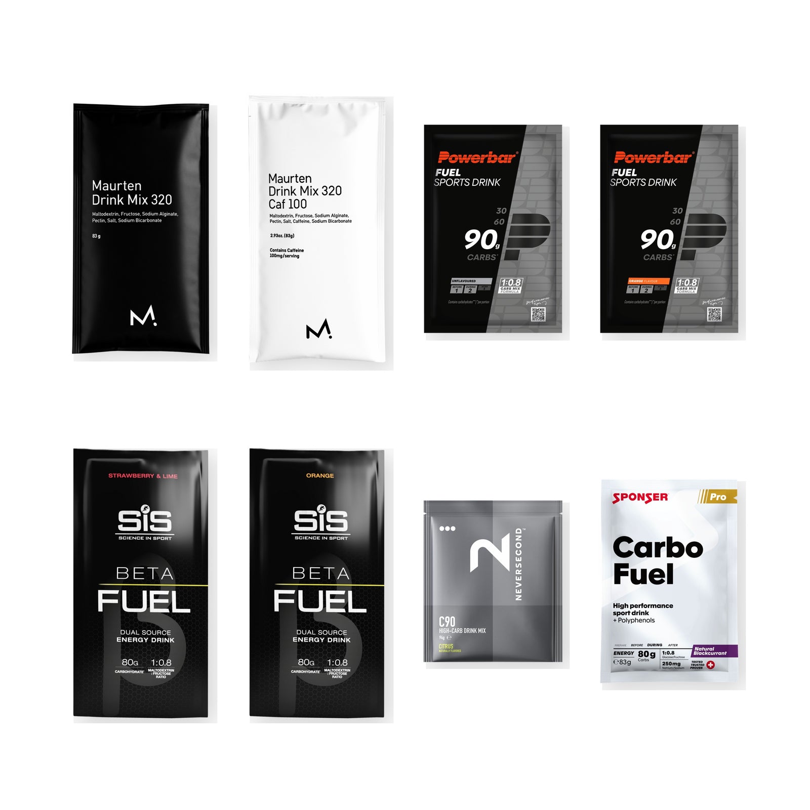 High-Carb Race Drink Box mit acht hoch dosierten Sportgetränken
