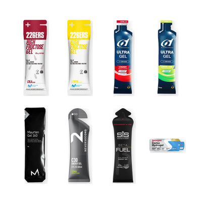 High-Carb Race Gel Box von FuelBox mit 8 Energy Gels