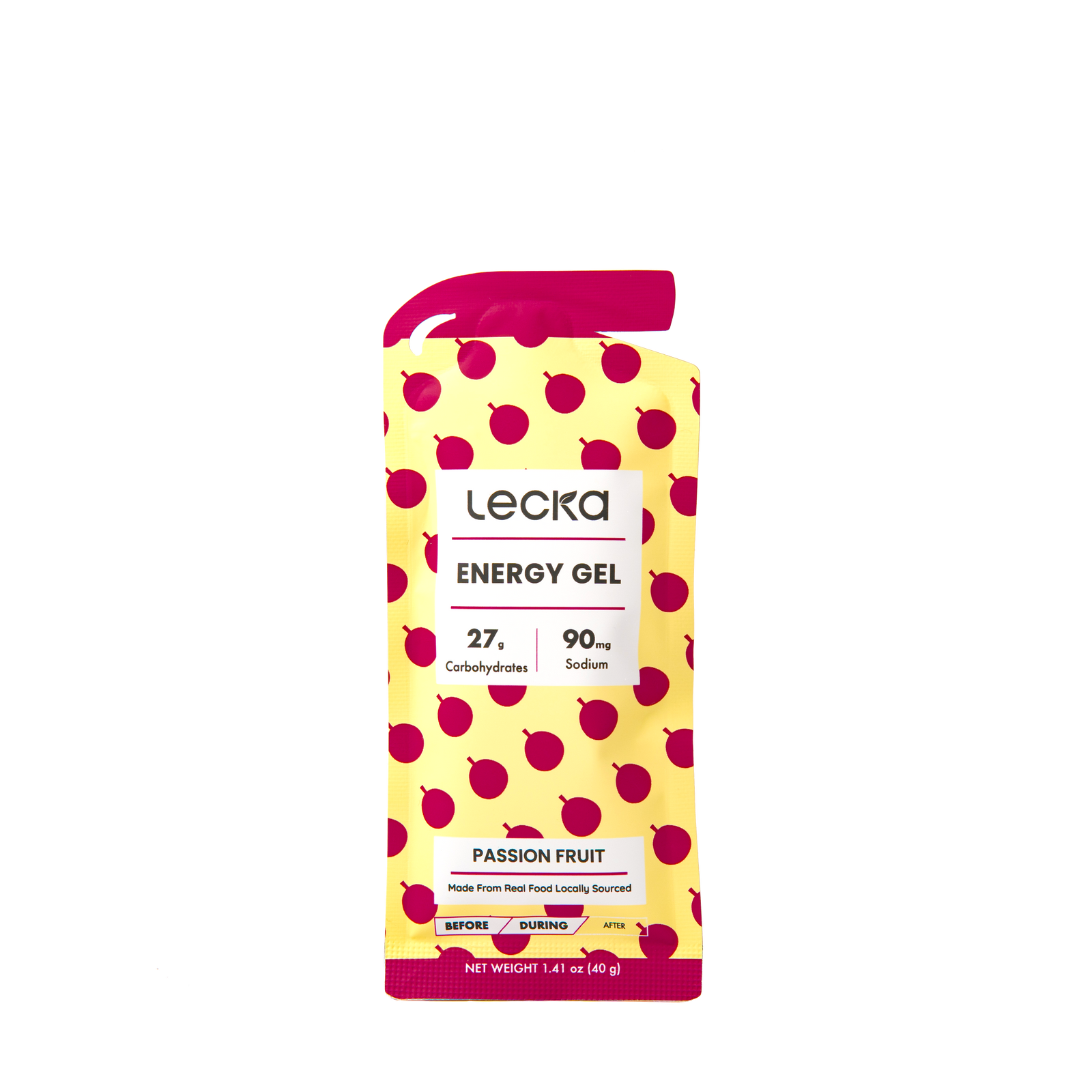 Lecka Energy Gel - Passionsfrucht 40g Verpackung | FuelBox