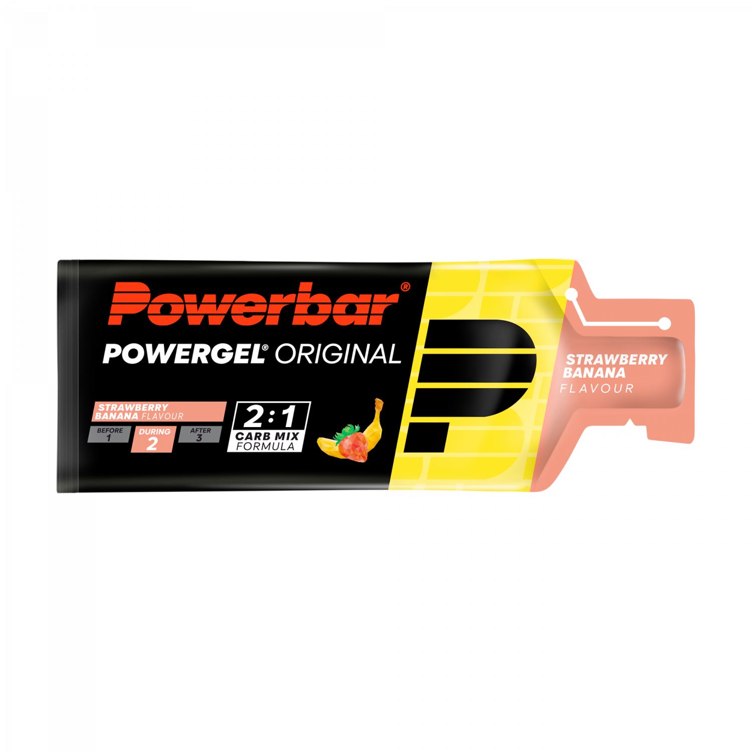Powerbar PowerGel Original Erdbeer-Banane 41g – Energy Gel Verpackung | FuelBox