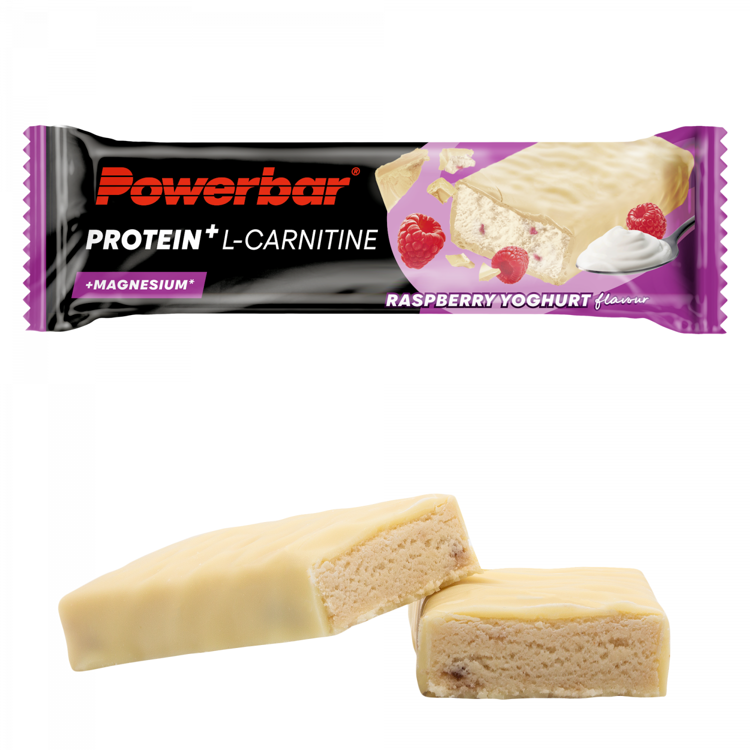 Powerbar Protein+ L-Carnitin Protein Bar – Himbeer-Joghurt