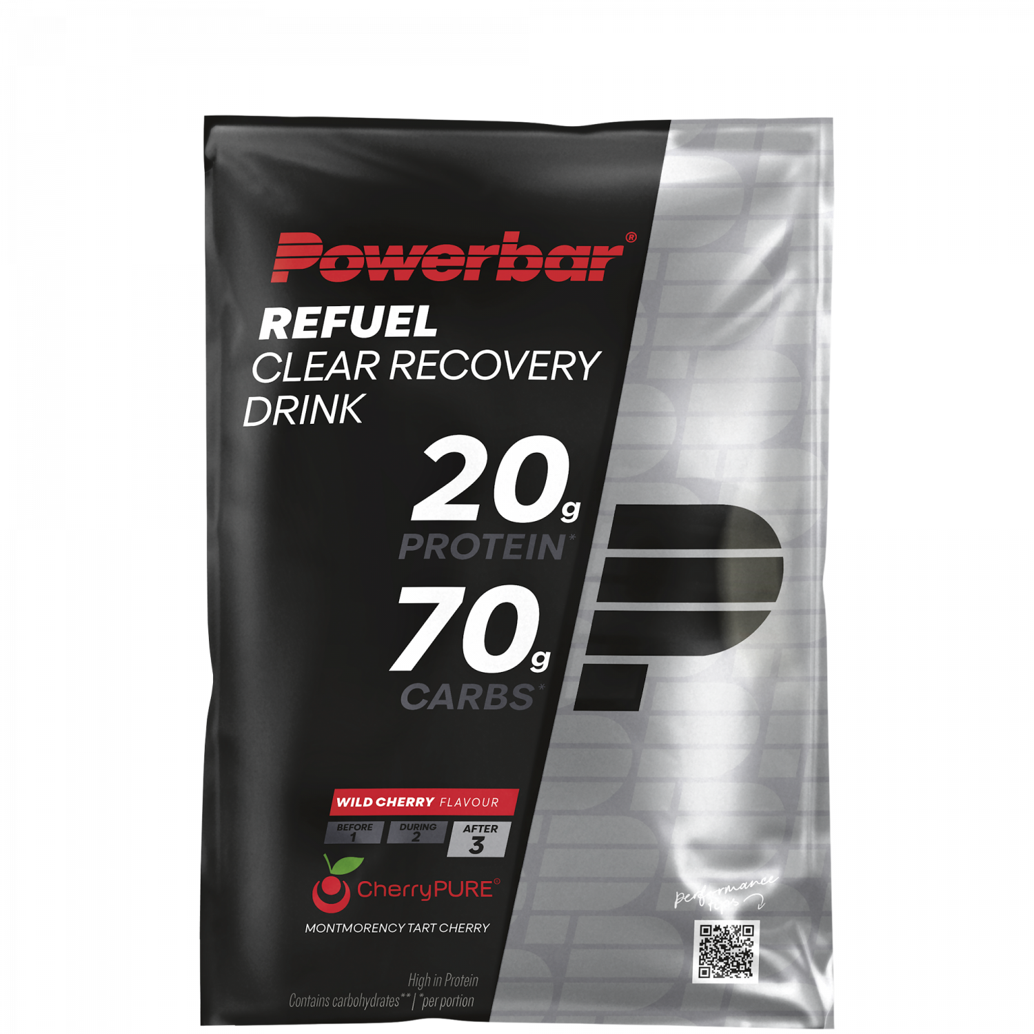 Powerbar REFUEL Clear Recovery Drink CherryPURE – Wild Cherry · 97 g Sachet