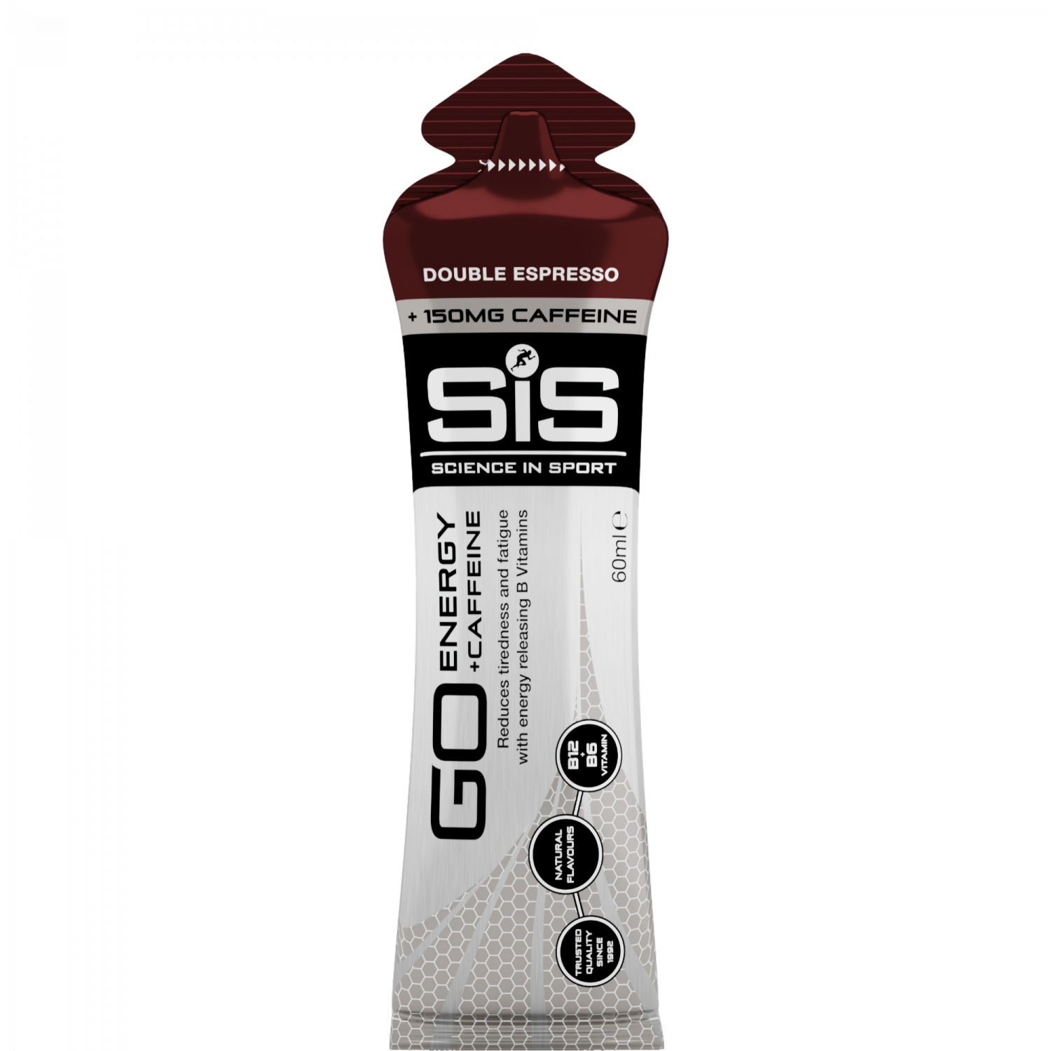 SiS GO Energy + Koffein Gel Espresso 60ml – Koffein Gel Verpackung | FuelBox