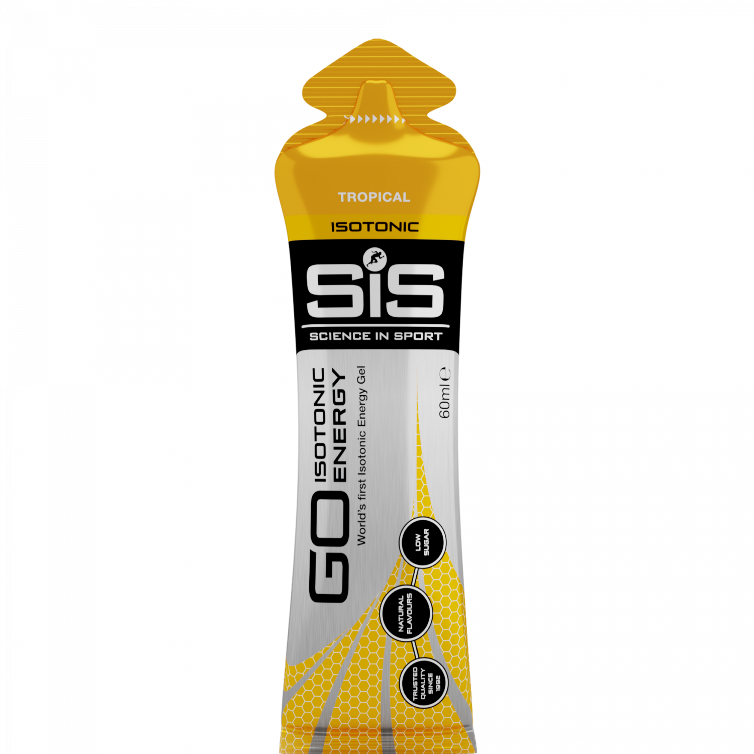 SiS GO Isotonic Energy Gel Tropische Früchte 60ml – Isotonic Gel Verpackung | FuelBox