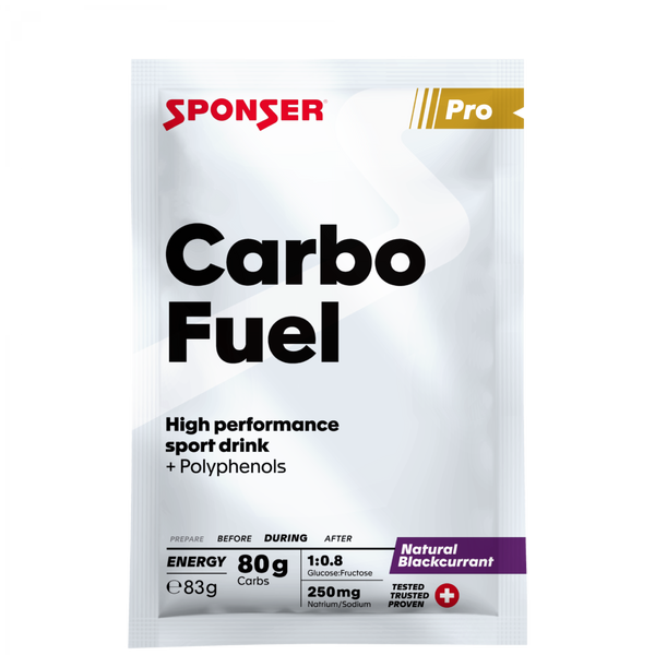 SPONSER Carbo Fuel – Schwarze Johannisbeere · 83 g