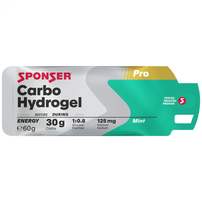 SPONSER Carbo Hydrogel Minze 60g – Energy Gel Verpackung | FuelBox