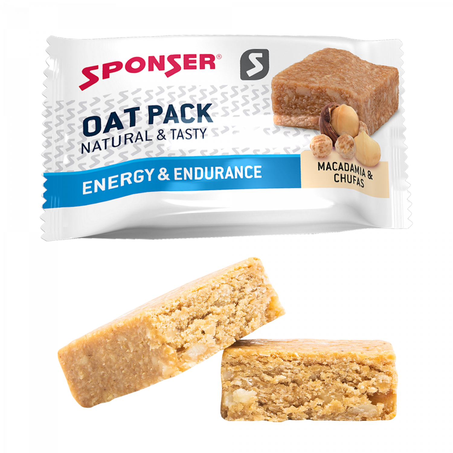 Sponser Energy Oat Pack Bar – Macadamia-Nuss