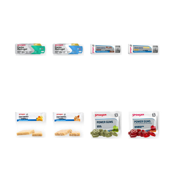 SPONSER Energy Wunschbox mit acht wählbaren Sportnahrungsprodukten