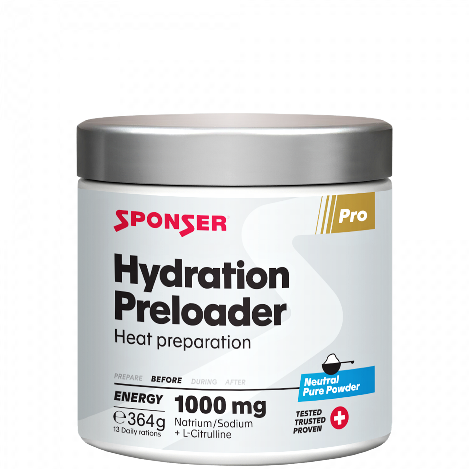 SPONSER Hydration Preloader – Neutral · 364 g Dose