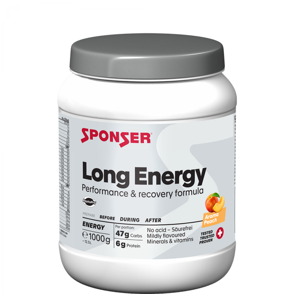 SPONSER Long Energy Peach – Pfirsich · 1000 g