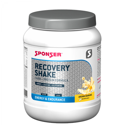 SPONSER Recovery Shake – Banane · 900 g Dose