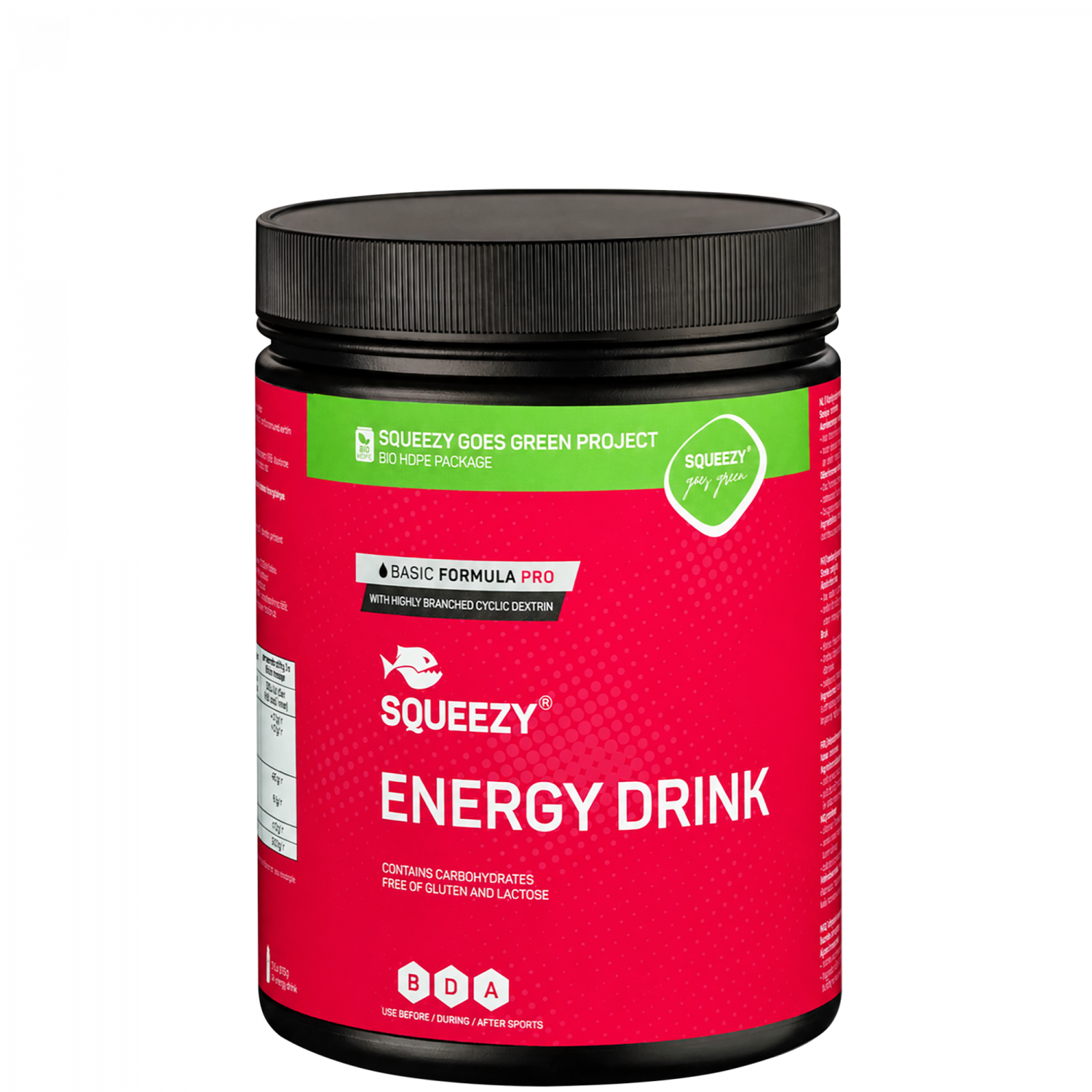 SQUEEZY Energy Drink Basic Formula PRO – Neutral · 650 g