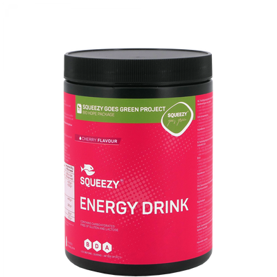 SQUEEZY Energy Drink – Kirsche · 650 g Dose