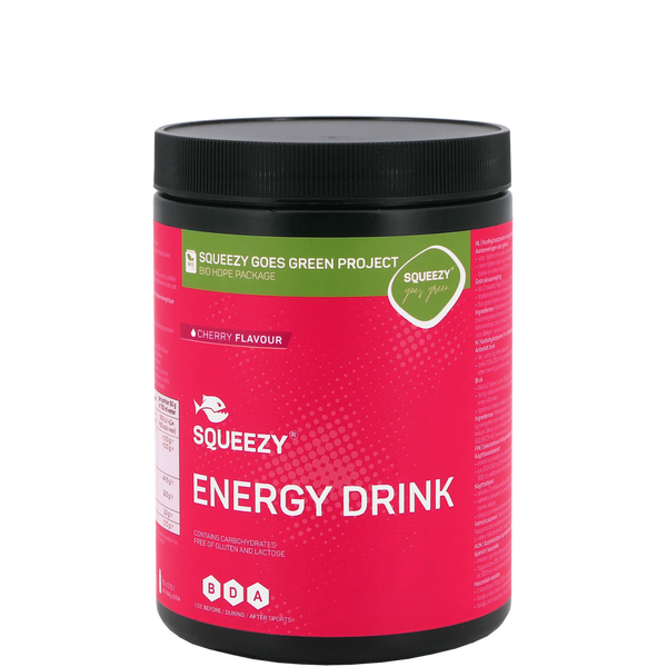 SQUEEZY Energy Drink – Kirsche · 650 g Dose